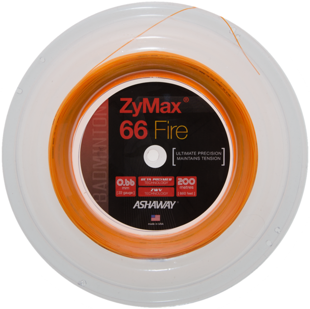 Ashaway Zymax 66 Fire Badminton String Reel (200m)