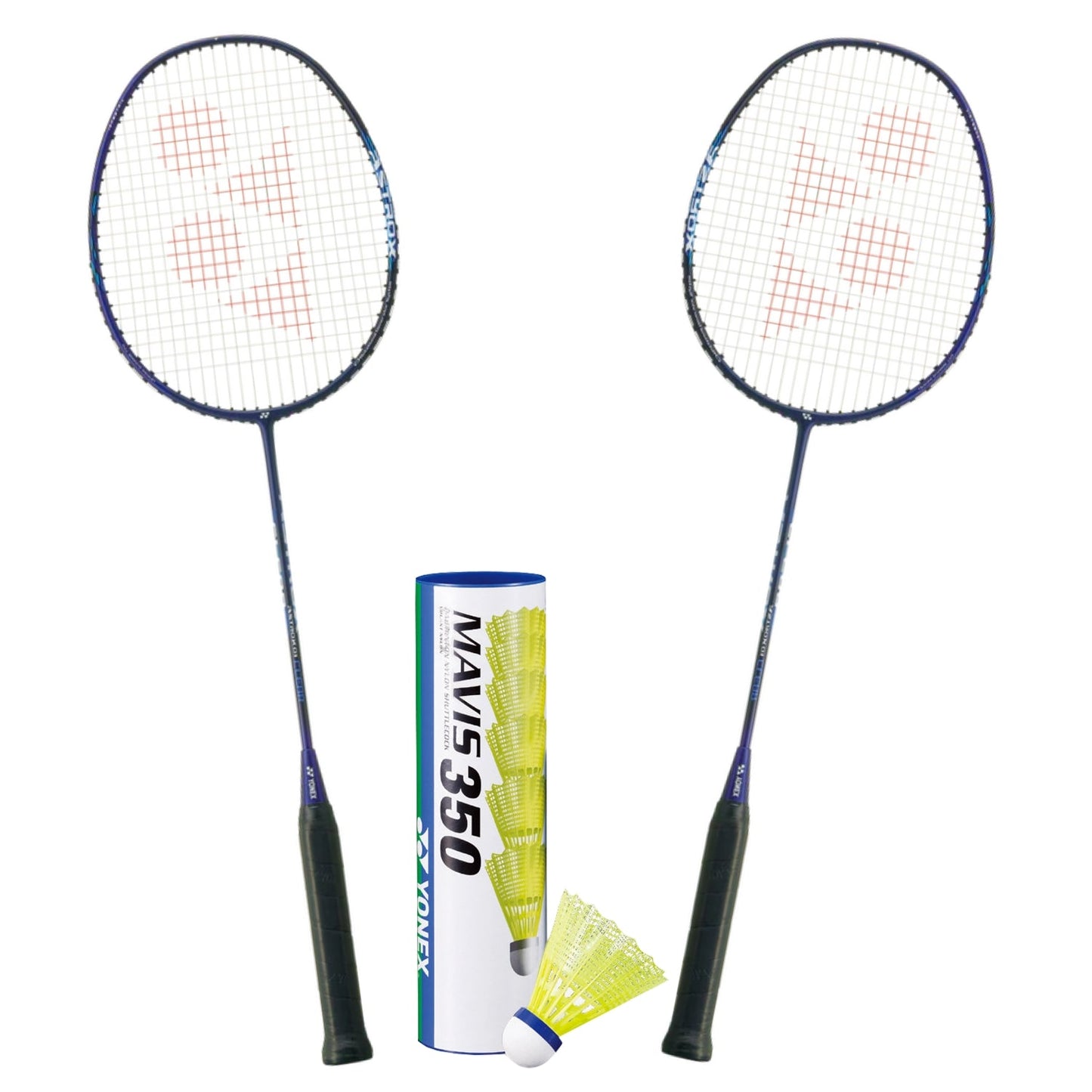 Yonex Badminton Combo Set (2 Astrox 01 Clear Rackets + 1 tube of Mavis 350 Shuttlecock)