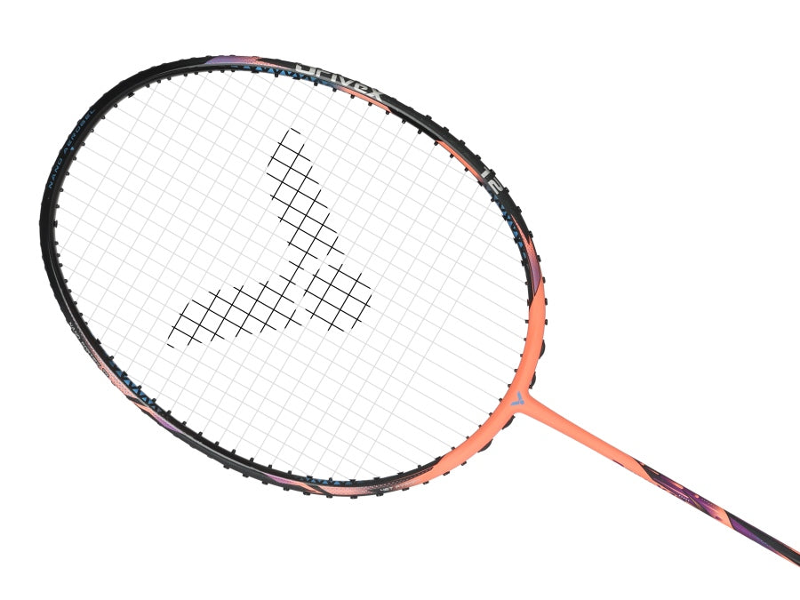 Victor DriveX 12 Metallic Badminton Racket (Orange/Black) 2025