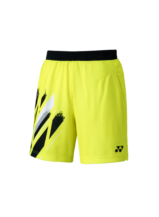 Yonex 15117 Tournament Style Men's Shorts (Yellow)