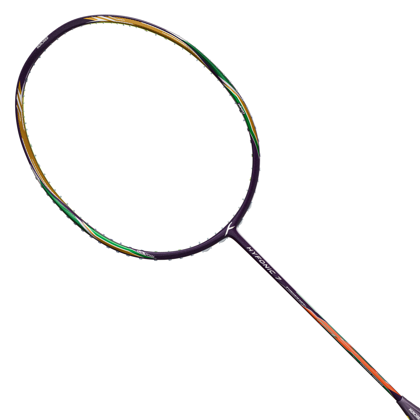 Hundred Hyfonic 7 Badminton Racket (Dark Purple/Green)