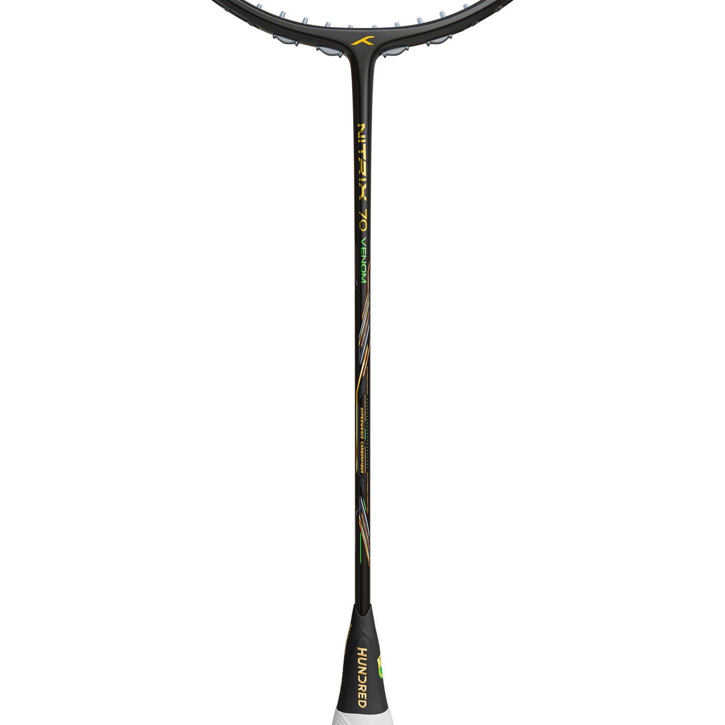 Hundred Nitrix Venom 70 Badminton Racket (Black/Green)