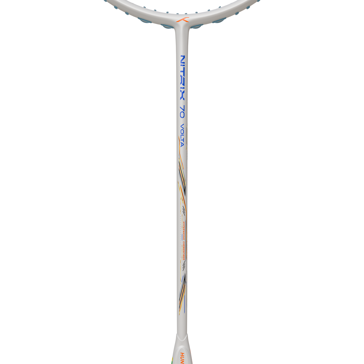 Hundred Nitrix Volta 70 Badminton Racket (White/Copper)