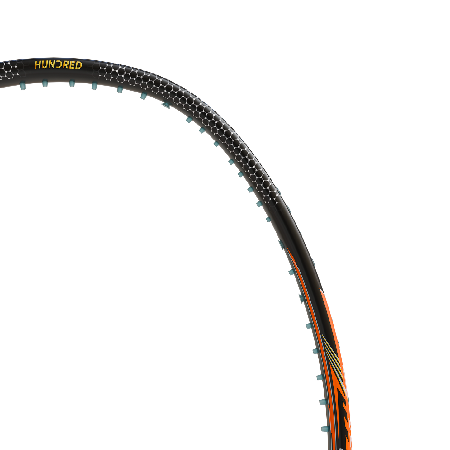 Hundred Flareon 700 Badminton Racket (Black/Orange/Pink)