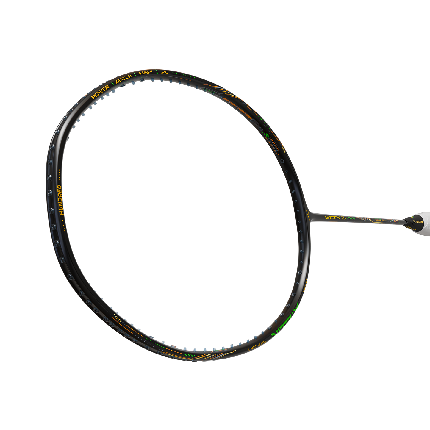 Hundred Nitrix Venom 70 Badminton Racket (Black/Green)