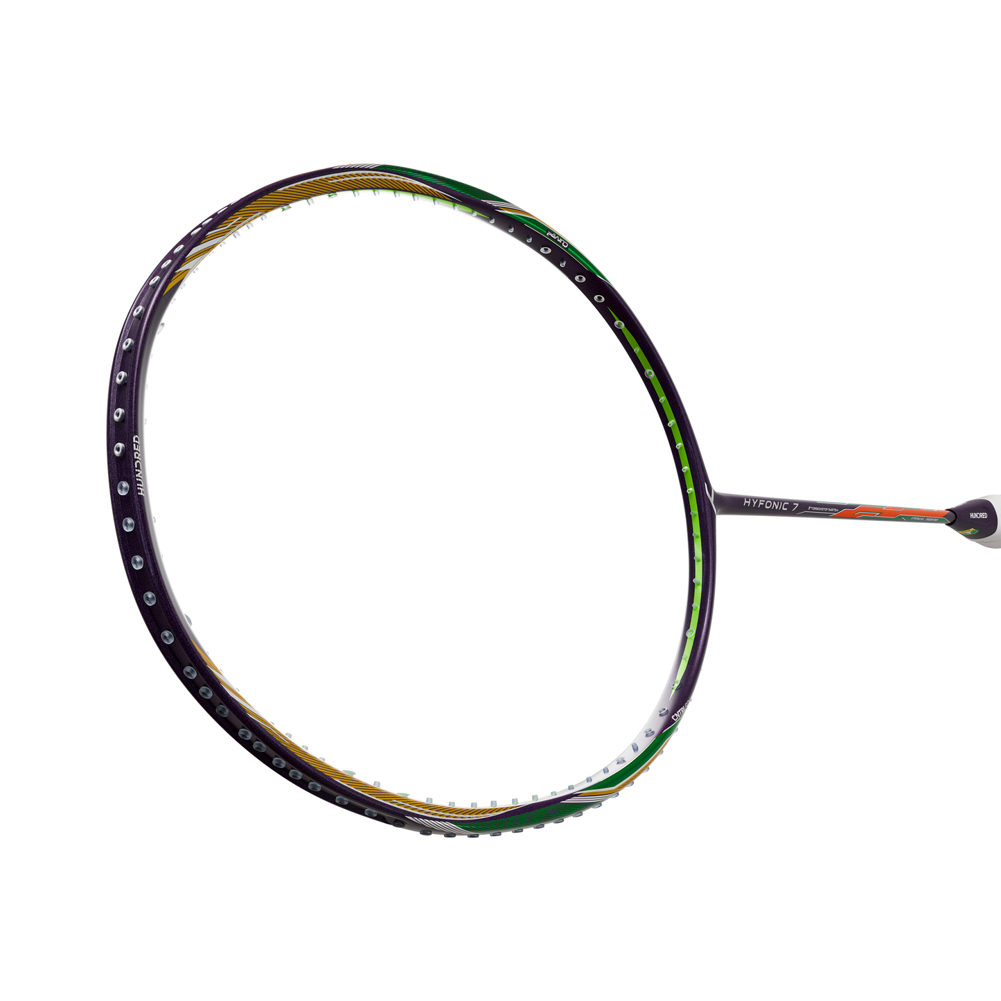 Hundred Hyfonic 7 Badminton Racket (Dark Purple/Green)