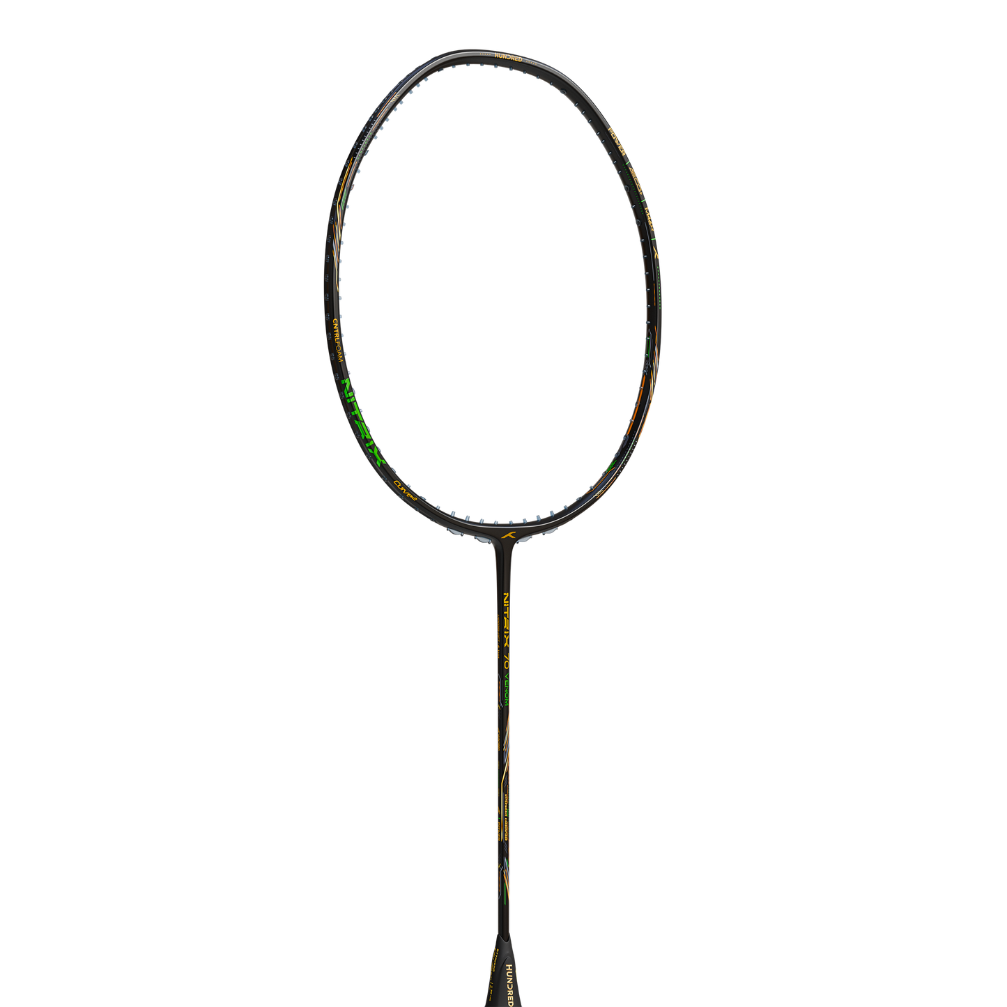 Hundred Nitrix Venom 70 Badminton Racket (Black/Green)