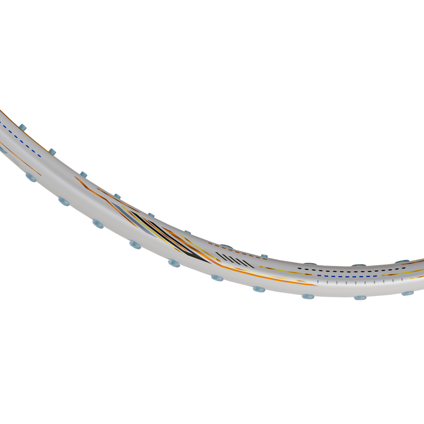 Hundred Nitrix Volta 70 Badminton Racket (White/Copper)