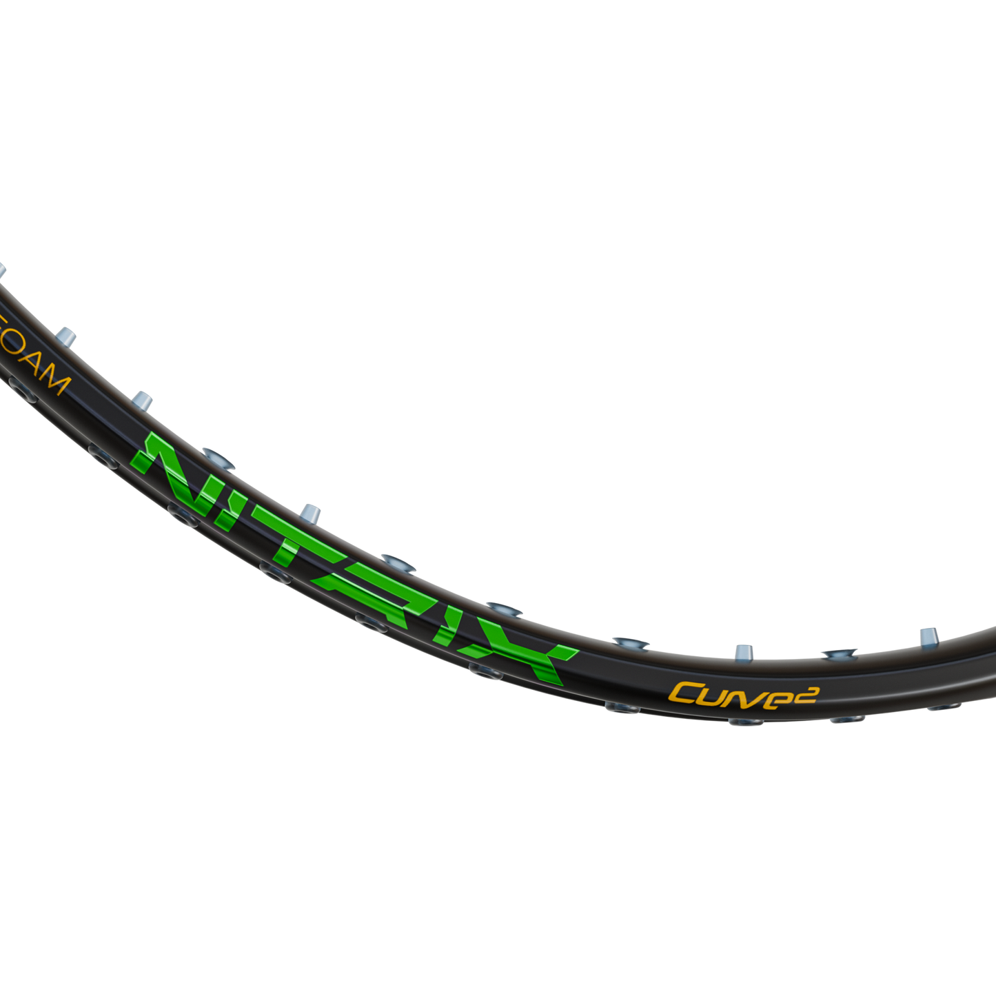 Hundred Nitrix Venom 70 Badminton Racket (Black/Green)