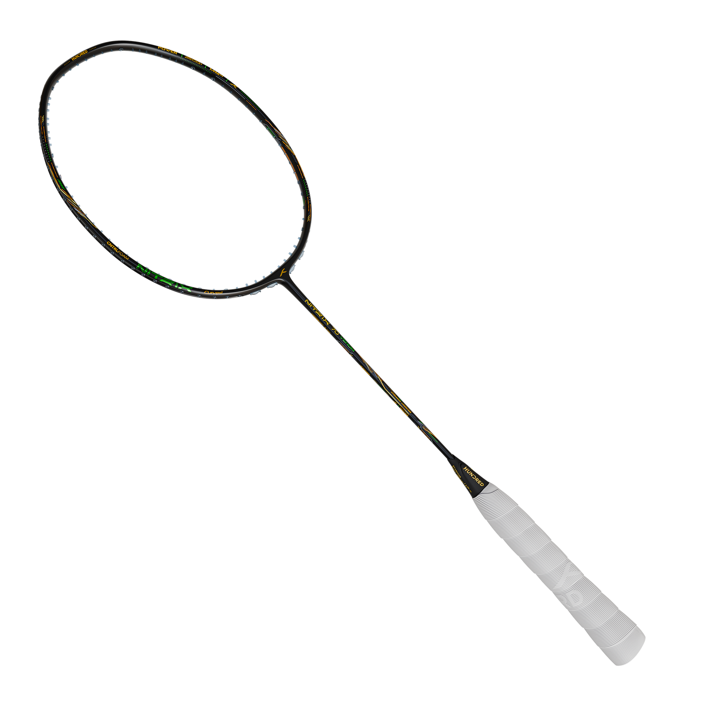 Hundred Nitrix Venom 70 Badminton Racket (Black/Green)