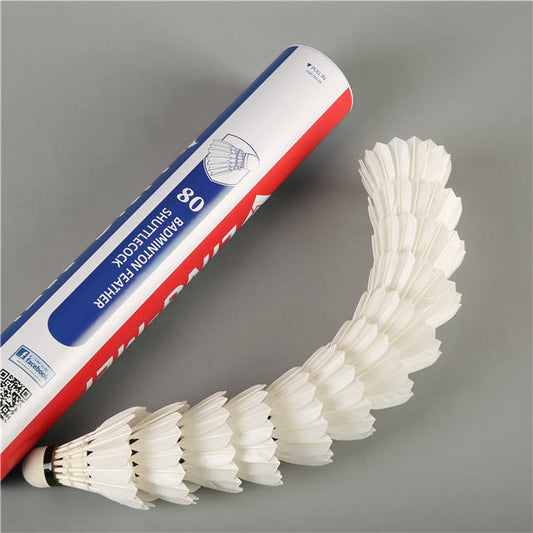 LingMei 80 Badminton Shuttlecocks (Goose Feather)