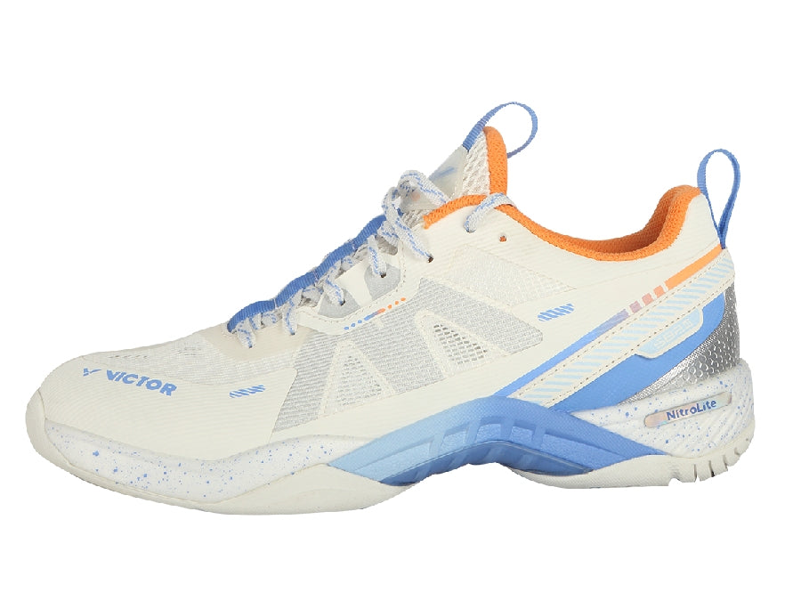 Victor S82III NitroLite L Badminton Shoes (Lunar White)