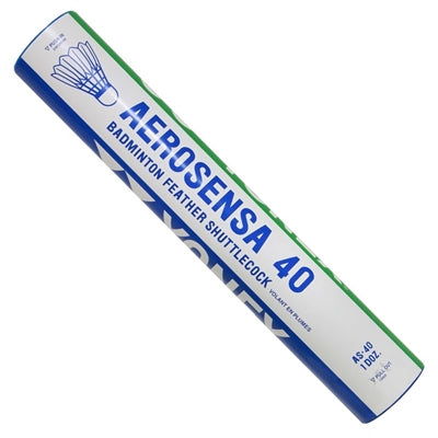 Yonex Aerosensa 40 AS-40 Feather Shuttlecocks (Dozen - 12 Shuttles)