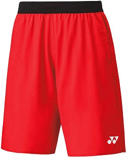 Yonex 15085 Tournament Style Men's Shorts (Flash Red)