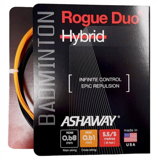 Ashaway Rogue Duo Hybrid Badminton String Set (10.5m)