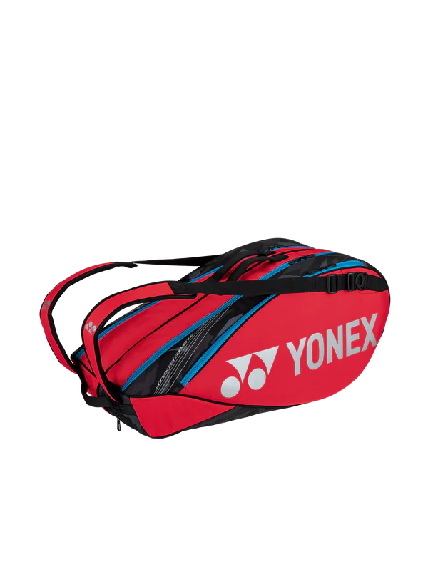 Yonex 92226 Pro Badminton Racquet Bag 6-Pack (Tango Red)