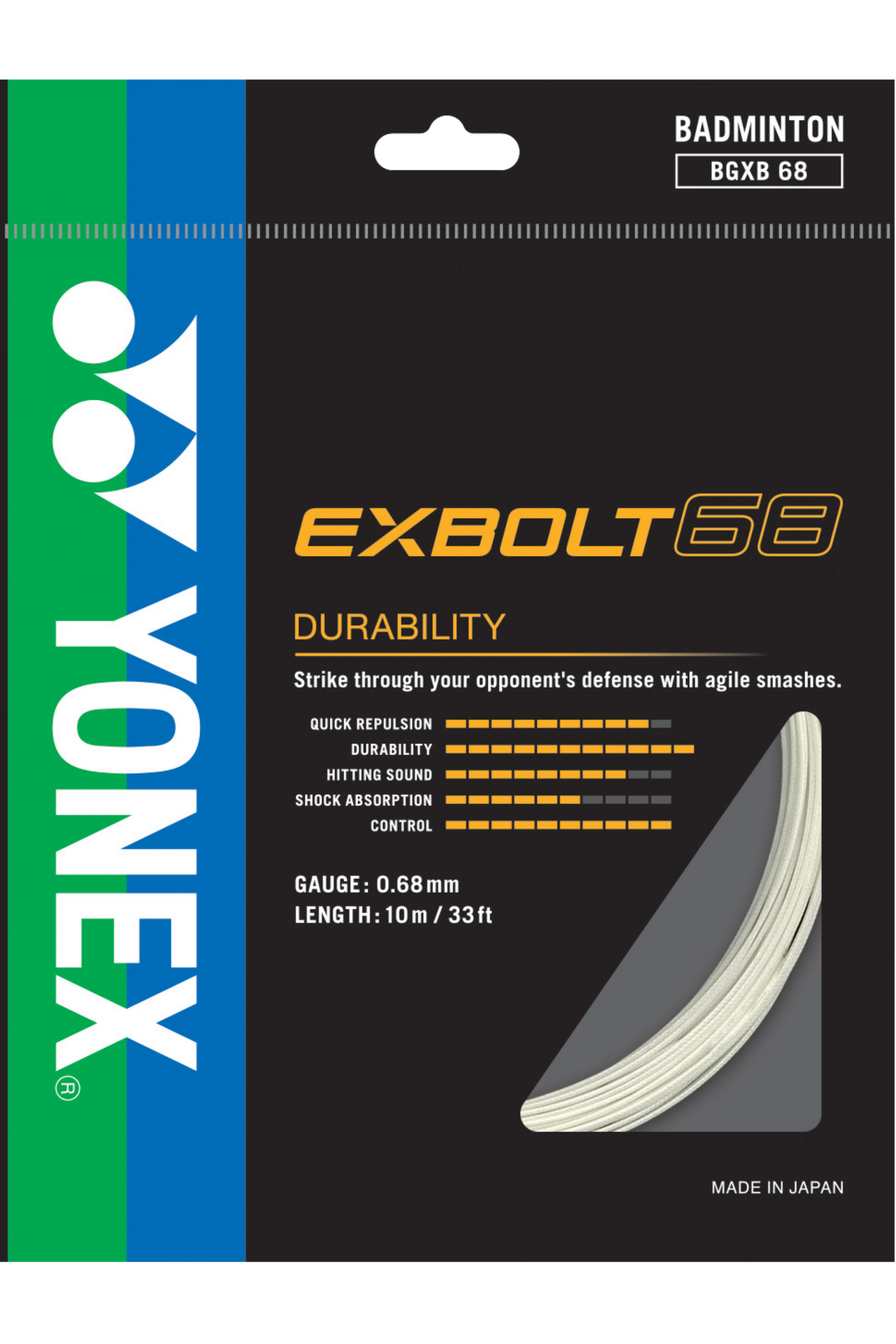 Yonex Exbolt 68 Badminton String Set (10m)
