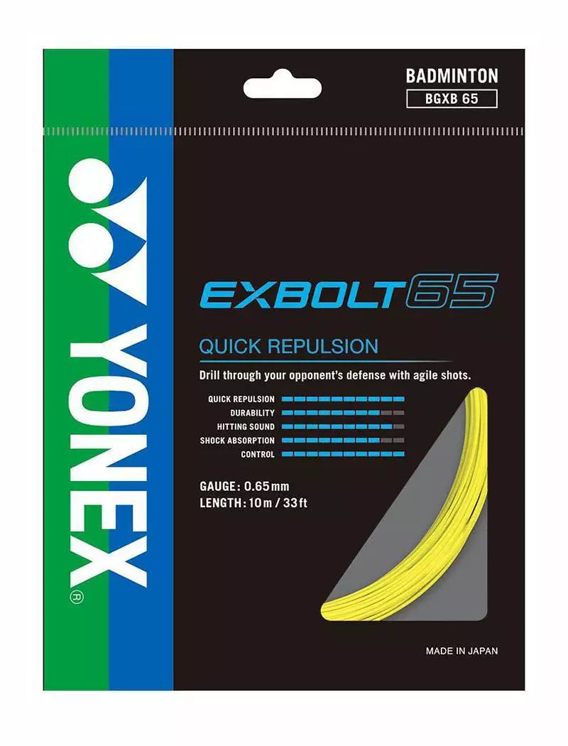 Yonex Exbolt 65 Badminton String Set (10m)