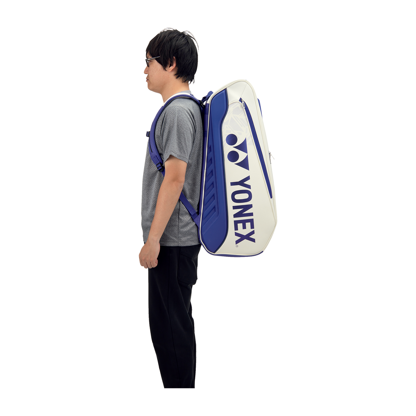 Yonex Expert Racket Bag 6 Pcs BAG02526 (White/Deep Blue)