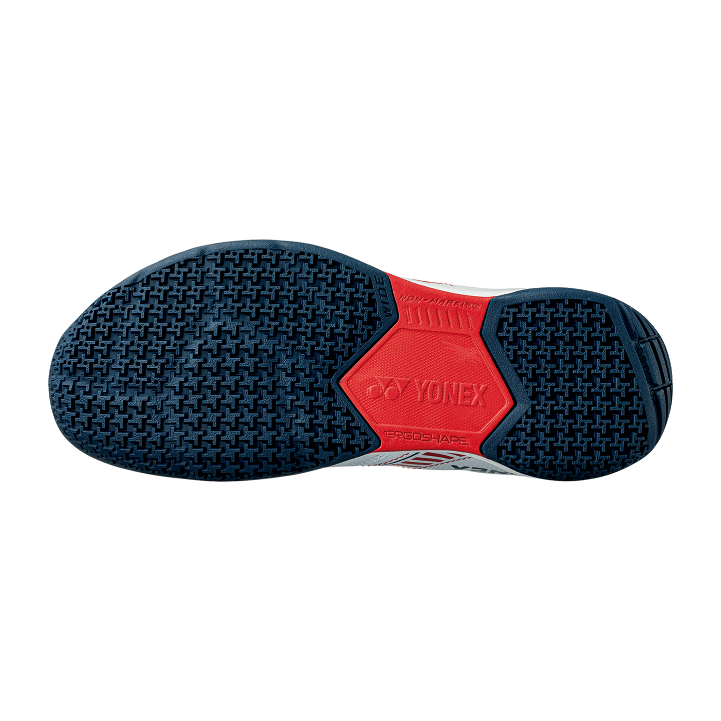 Yonex Power Cushion Strider Flow Wide Badminton Shoes (White/Red)