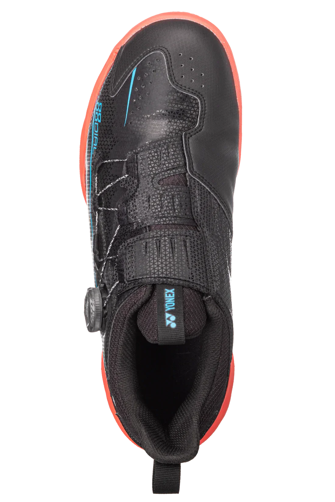 Yonex Power Cushion 88 Dial 2 Unisex Badminton Shoes (Black/Red)