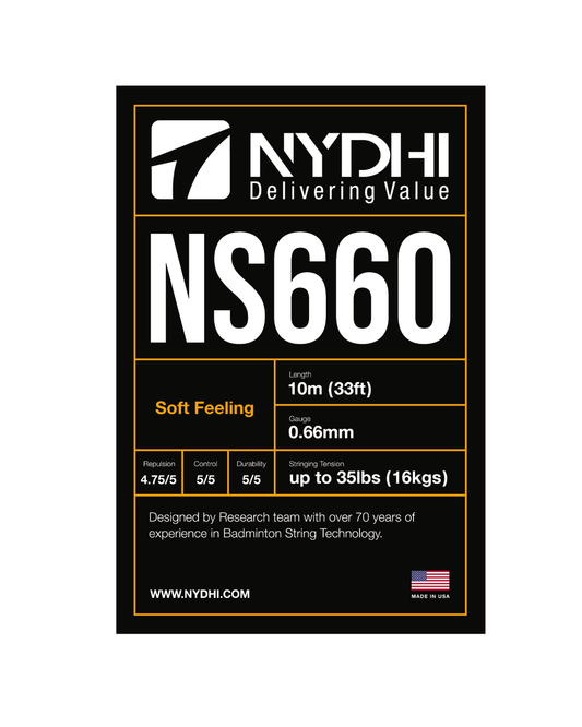 Nydhi NS660 (Control) Badminton String Set (10m)