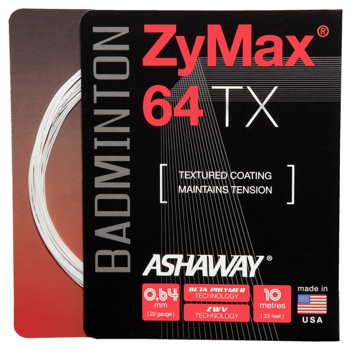 Ashaway Zymax 64 TX Badminton String Set (10m)