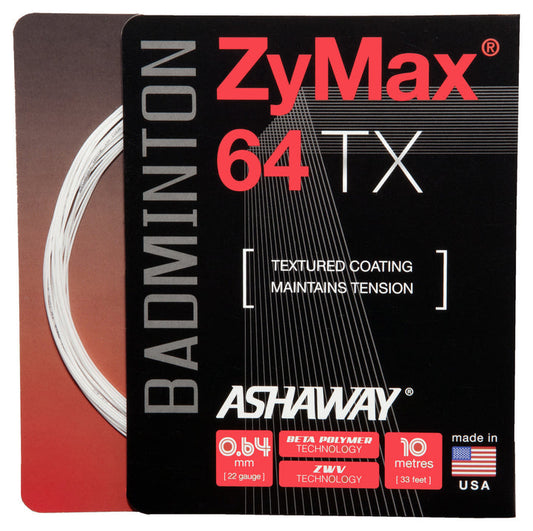 Ashaway Zymax 64 TX Badminton String Set (10m)