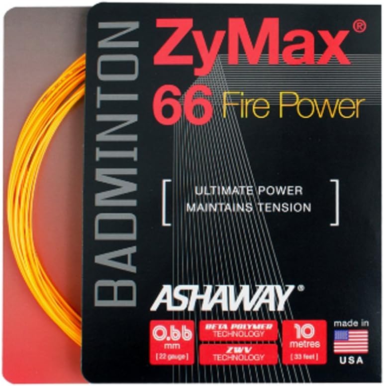 Ashaway Zymax 66 Fire Power Badminton String (10m)
